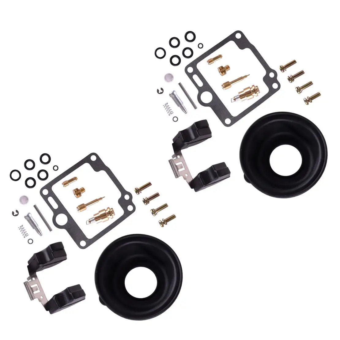 مجموعتان من أدوات إعادة بناء إصلاح المكربن مع تعويم الحجاب الحاجز مناسب لياماها XJ700 #1