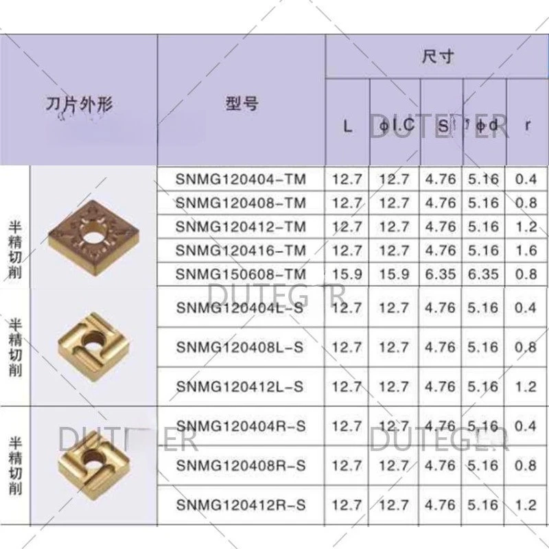 (10 pieces) Steel processing blade (for Daiska) SNMG120408-TM LF9018 SNMG120408L-S