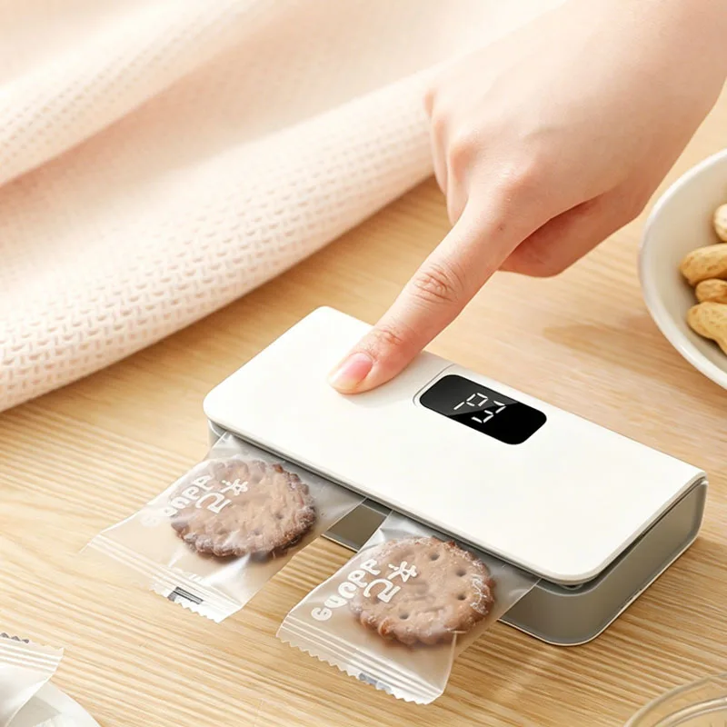 

Multi-speed Digital Display Sealer, Mini Portable Bag Sealer, Household Snack Sealing Machine for Moisture Proof