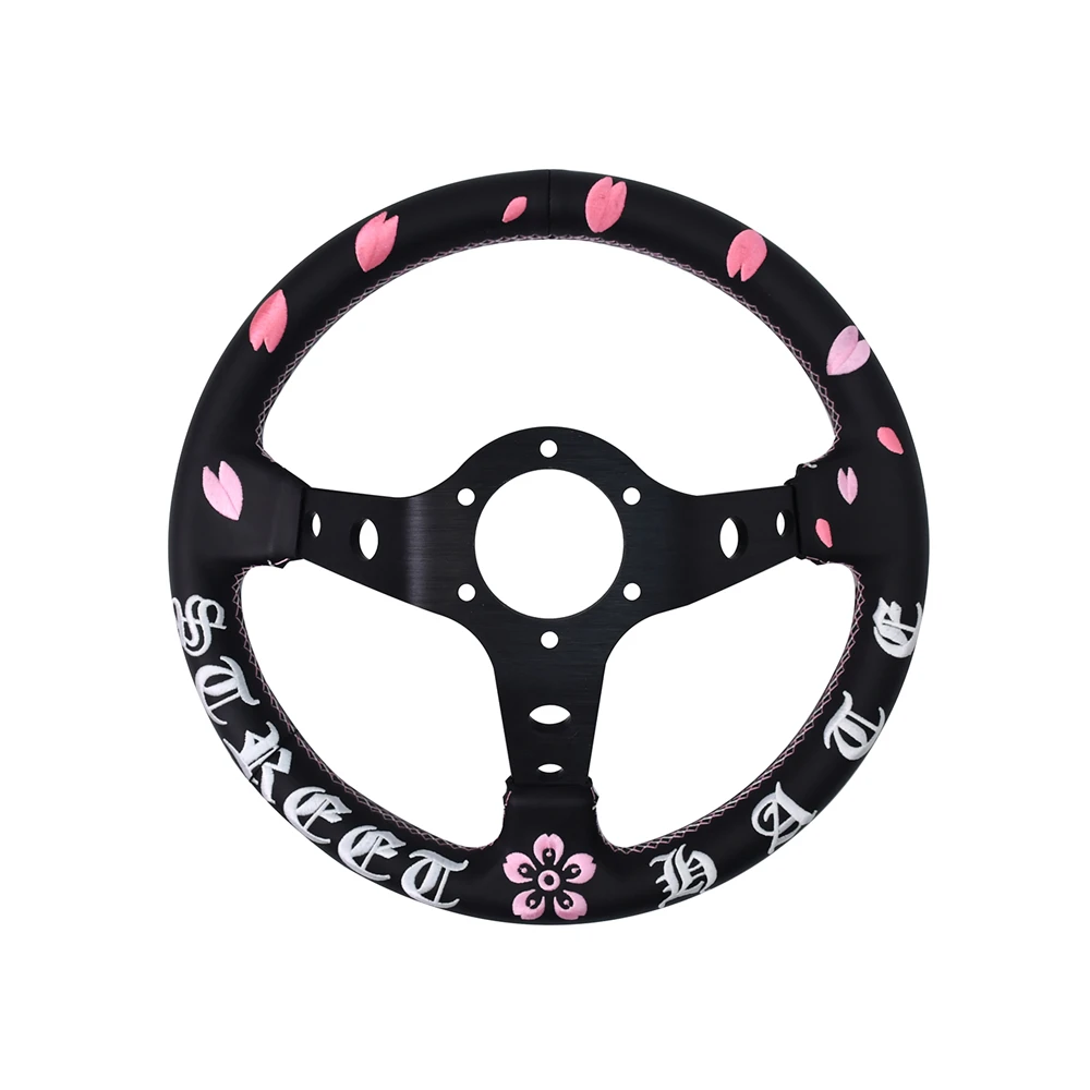 TIYPEOR Self-designed JDM Sakura Racing 90mm Deep Dish 12.6inch Steering Wheel
