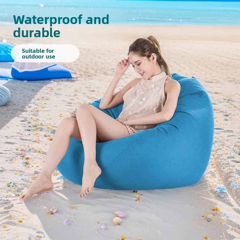 Outdoor Bean Bag Sofas Outdoor FurnitureWater Repellent Oxford Cloth Lazy SofaSingle Bean Bag for Beach Courtyard Tatami Leisure