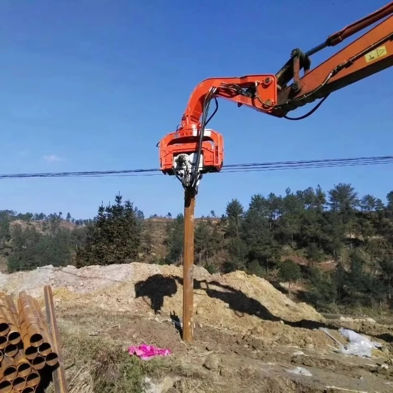 High Frequency Pile Driver Hydraulic Foundation Pile Drivers Precast Concrete Pile Driver Machine Factory Direct Sale