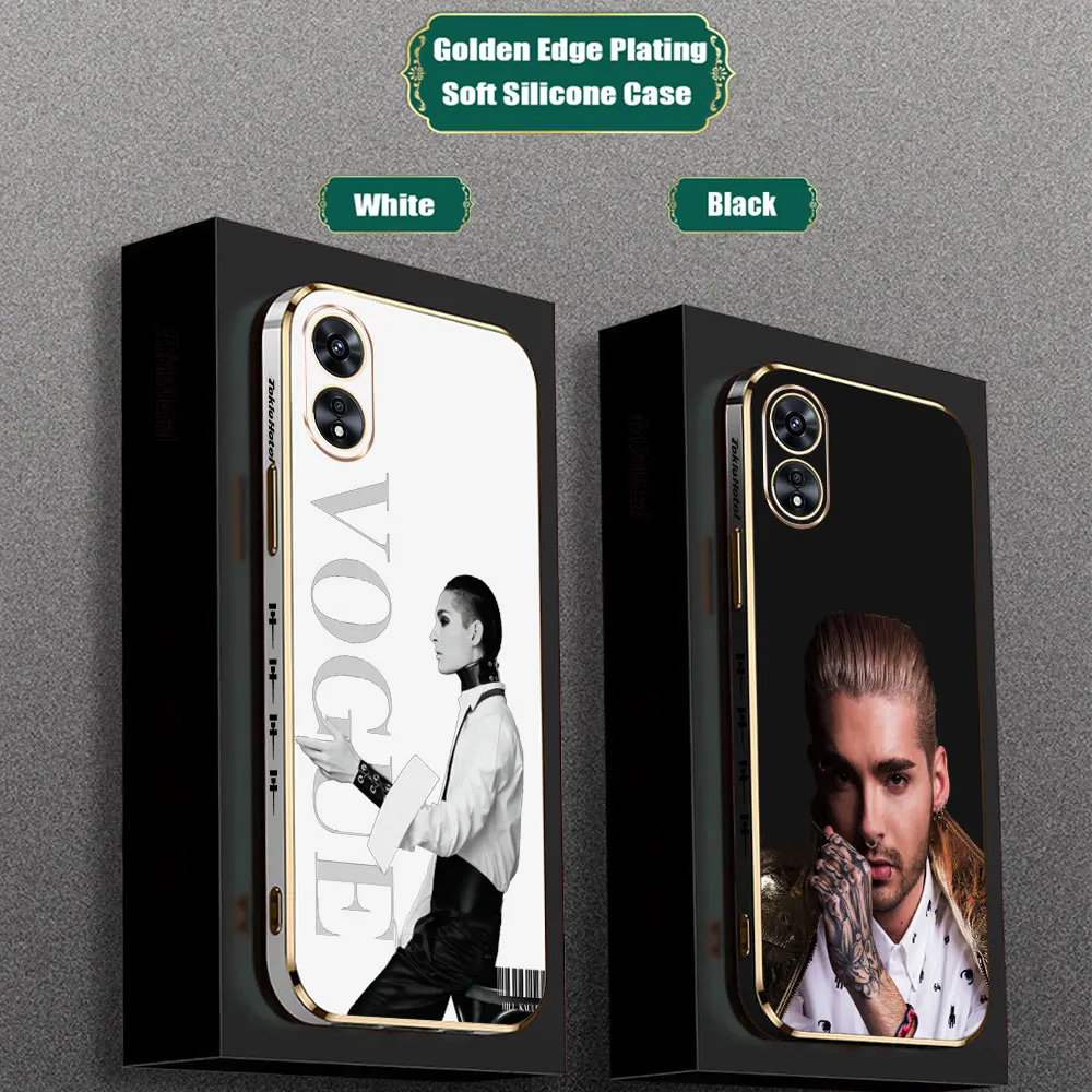 

Tokio Hotel Bill Kaulitz Rapper Phone Case For OPPO Reno 12 11 11F 10 8 8T 7 7Z 6 6Z 5 5F 4 4F Pro Plus Lite 4G 5G Plating Cover