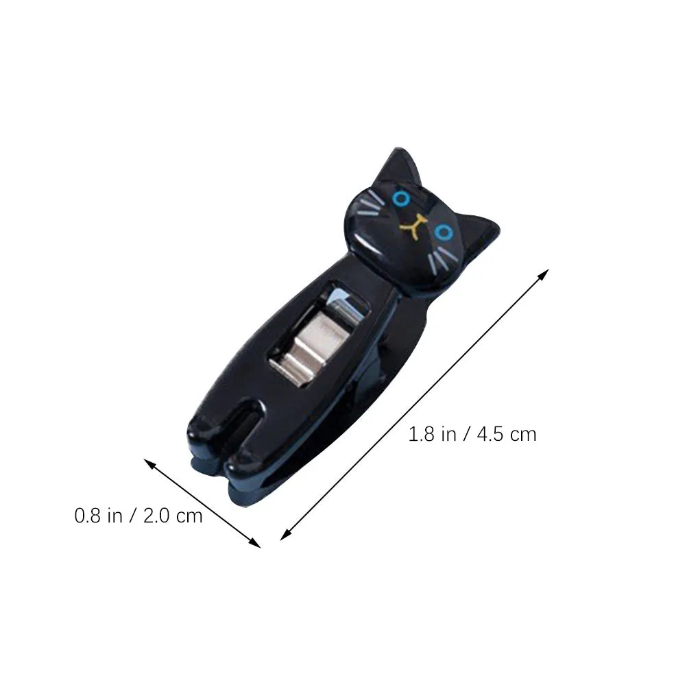 2Pcs Snack Bag Clips Cartoon Cat Shape Premium Plastic Sealing Clip for Potato Chips Salt Oatmeal Powder Moisture Proof
