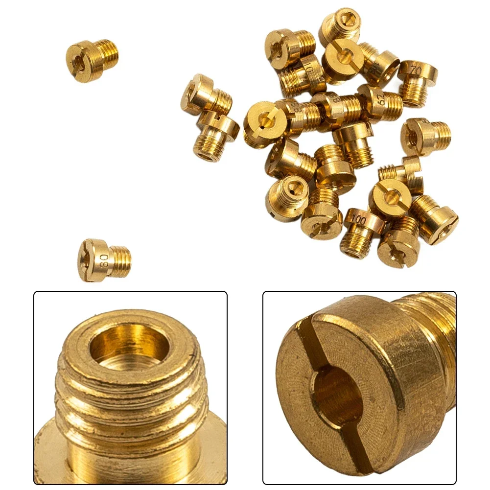 25 Buah Jet Utama 55-115 M6 untuk Dellorto & untuk Karburator Mikuni 6Mm Set Jet Utama Pengganti Nosel Injektor Karburator