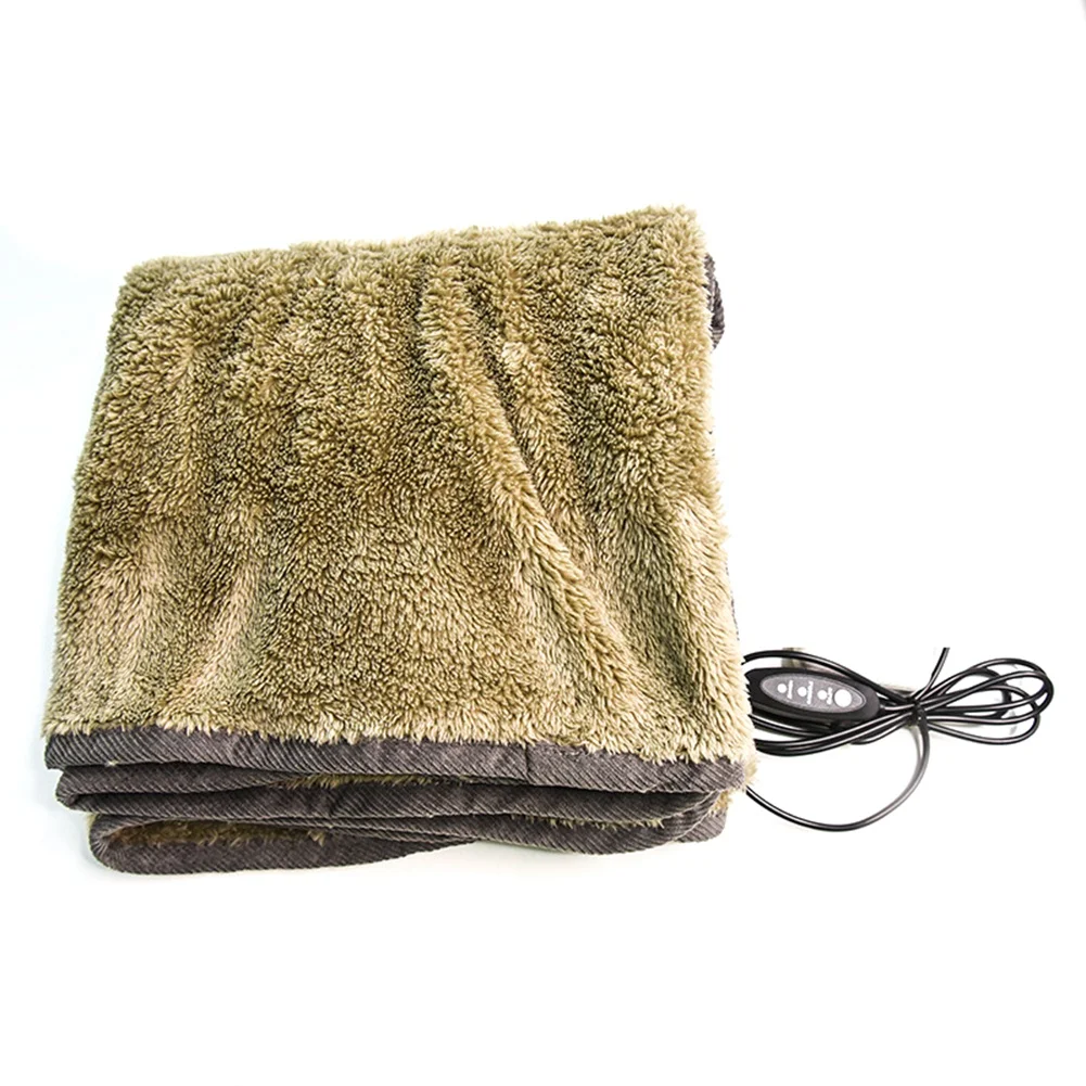 Winter Electric Blanket USB Heated Warm Flannel 5V Car Blanket Knee Cover Shawl Heating Cold Protection Keep