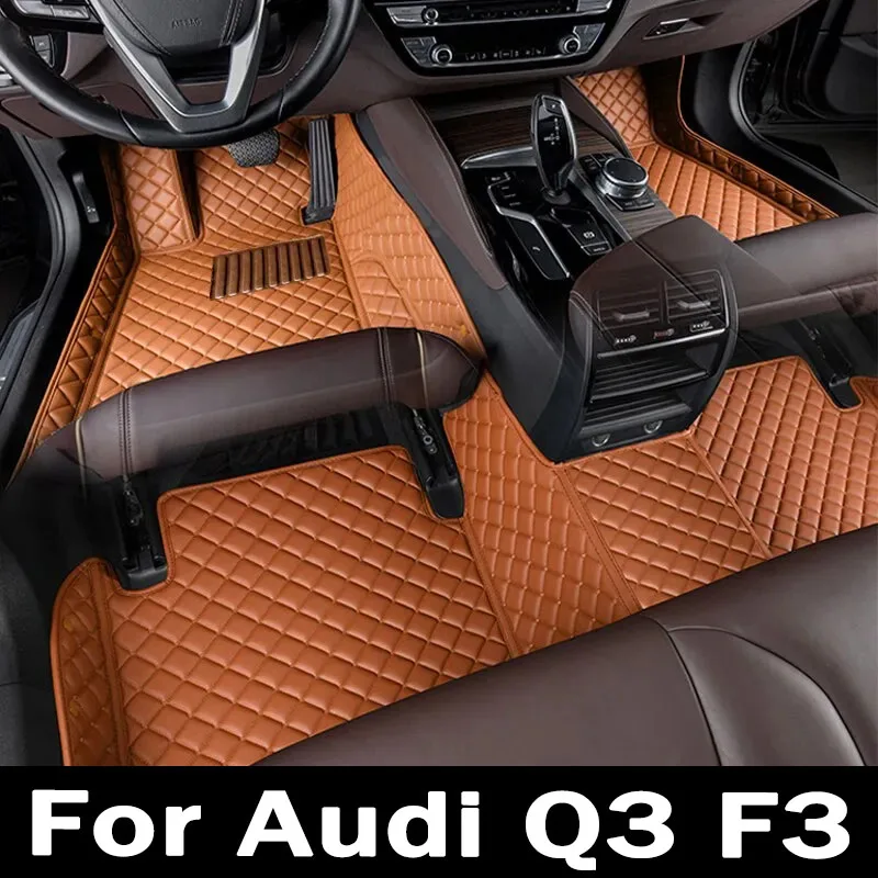 

Автомобильные коврики для Audi Q3 F3 MK2 2019 ~ 2022, прочный коврик от грязи, автомобильный коврик, роскошный кожаный ковер, набор аксессуаров для интерьера автомобиля