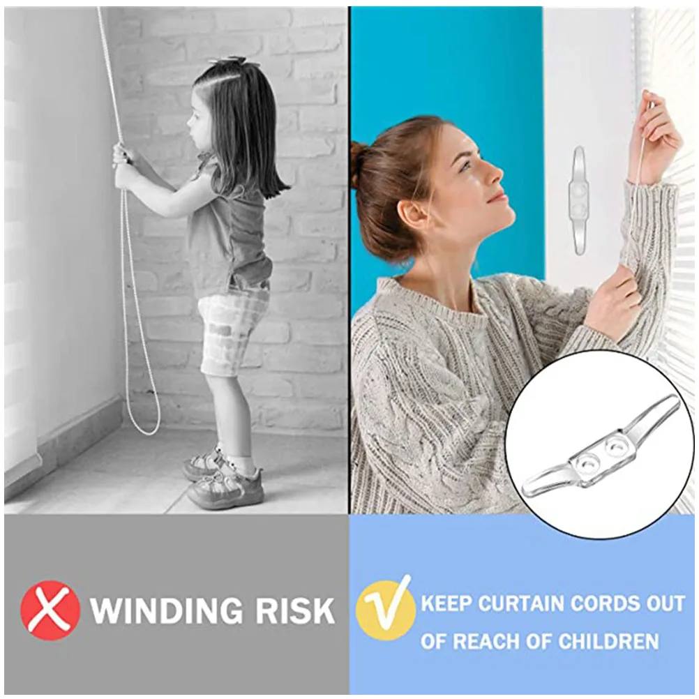 

12Pcs Double Hole Positioning Hook Simple Structure Roman Roller Hook Vertical Roller Fixing Clip for Home Window Decoration