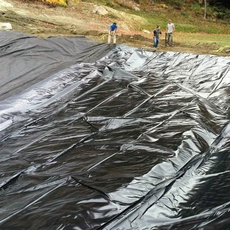 PVC Membrane Reinforced Landscaping Waterproof 5x10ft HDPE Pool fish pond liners Outdoor Fish Pond Liner Cloth Gardens Pools