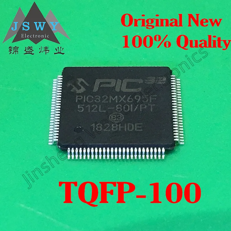 

(1/10 pieces) PIC32MX695F512L-80I/PT PIC32MX695F TQFP100 Original authentic microcontroller processor MCU Spot delivery fast