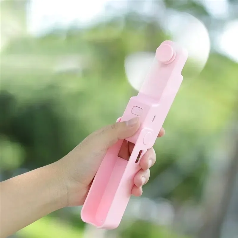 3 قطعة مروحة قابلة للطي صغيرة محمولة لشحن الأجهزة الكهربائية المنزلية لسطح المكتب وعقد كهربائي مبرد هواء صغير