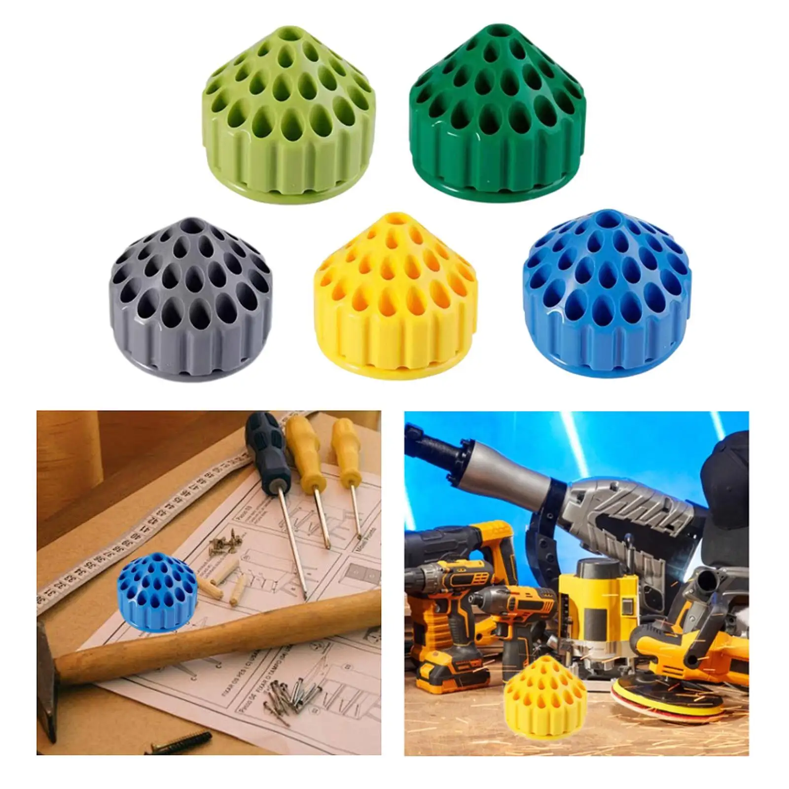 طحن رئيس الرف أدوات نحت بت حامل تخزين عرض الحاويات حامل مسمار الفن المنظم لورشة العمل الاستخدام المنزلي