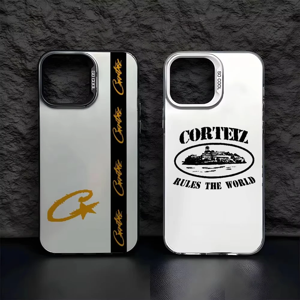 Чехол для телефона The World-C-Corteizs для iPhone 17, Air 16, 14, 13, 12, 11 Pro Max XS XR 15 Plus 16E 17Pro, противоударная задняя крышка