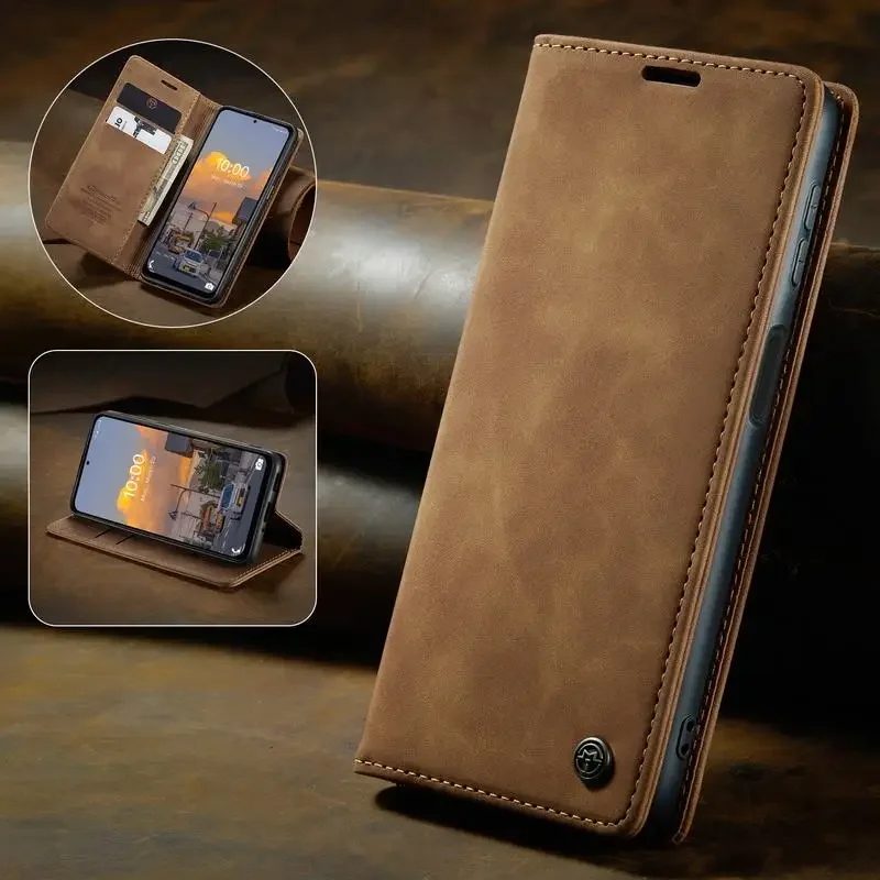 

Luxury Leather Wallet Case for OnePlus 7/8/8T/Nord, Magnetic Flip Silicone Cover, Shockproof Phone Bag, OnePlus 8 Pro/Nord Case