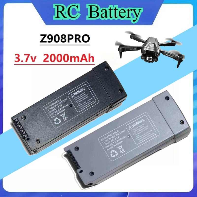

3.7V 2000mAh Lipo Drone Battery for Z908 Max/ProMax Drone Accessories Spare Parts