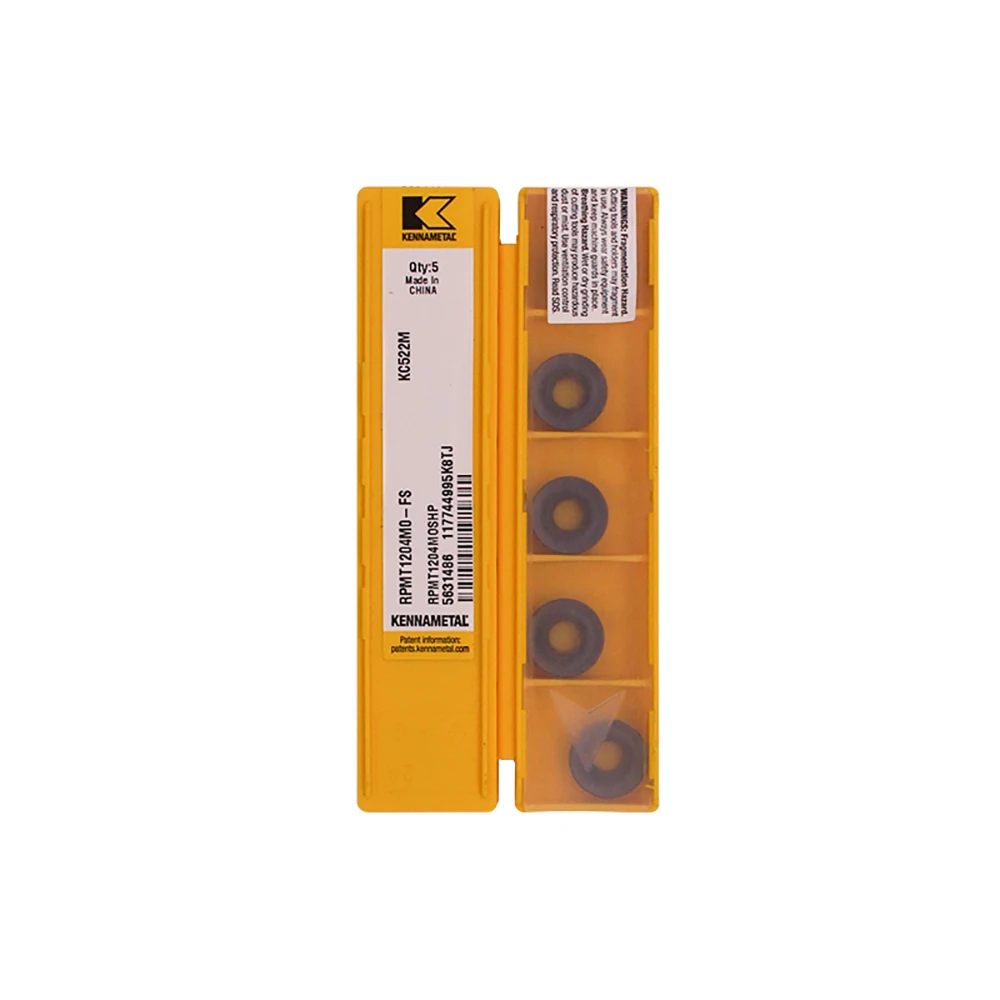

Kennametal Original RPMT RPMT1204M0-FS KC522M RPMT1204M0-FS KCPK30 Milling Insert