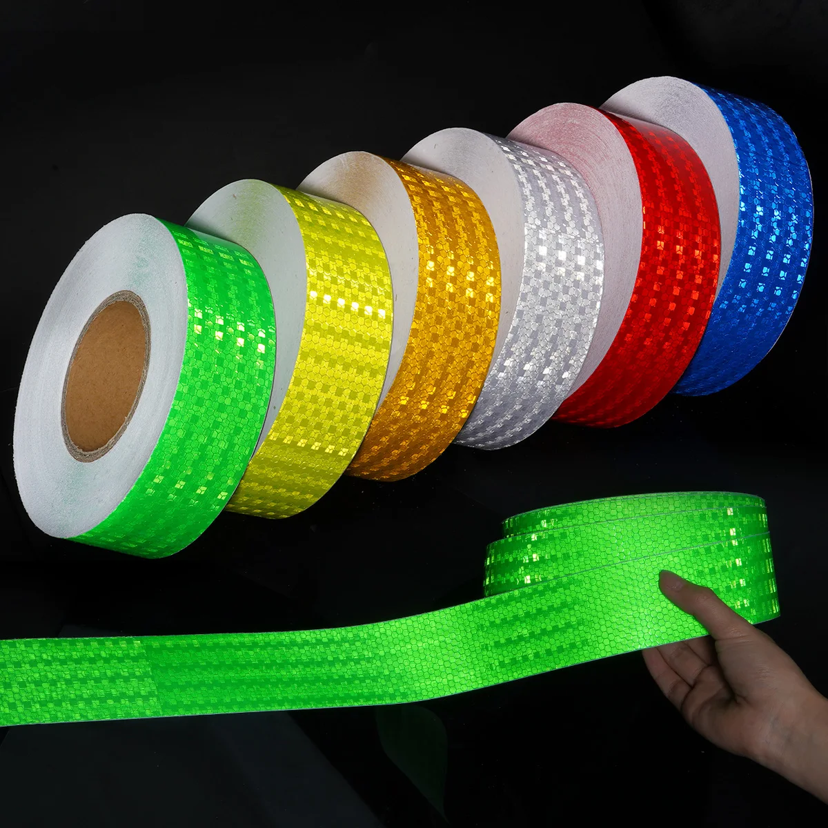 

1/3M Reflective Car Stickers Waterproof Self-Adhesive Safety Warning Tape Strong Adhesive Reflectors Conspicuity Strip for Truck