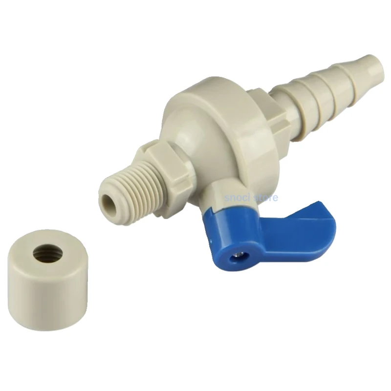 1/4 "ذكر الموضوع PPH صمام أخذ العينات PPR مختبر Vall صمام معبد خرطوم موصل سريع ملحقات معالجة المياه