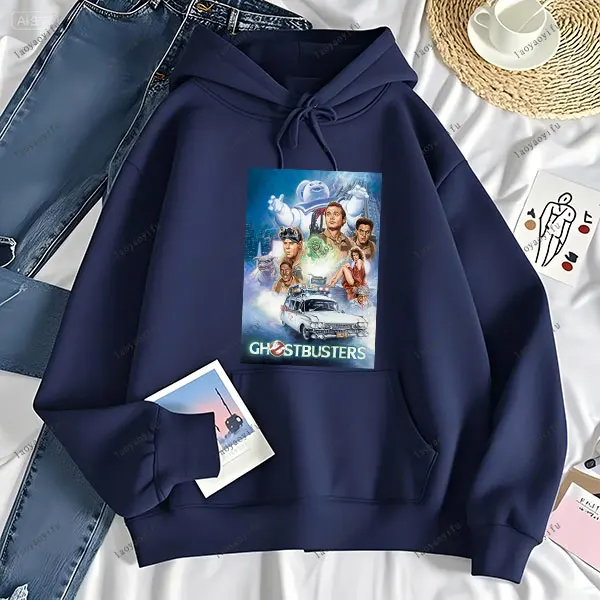 Ghostbusters Fashion Anime عارضة الرجال هوديي النساء والرجال البلوز قطرة الكتف رياضية الخريف والشتاء البلوز