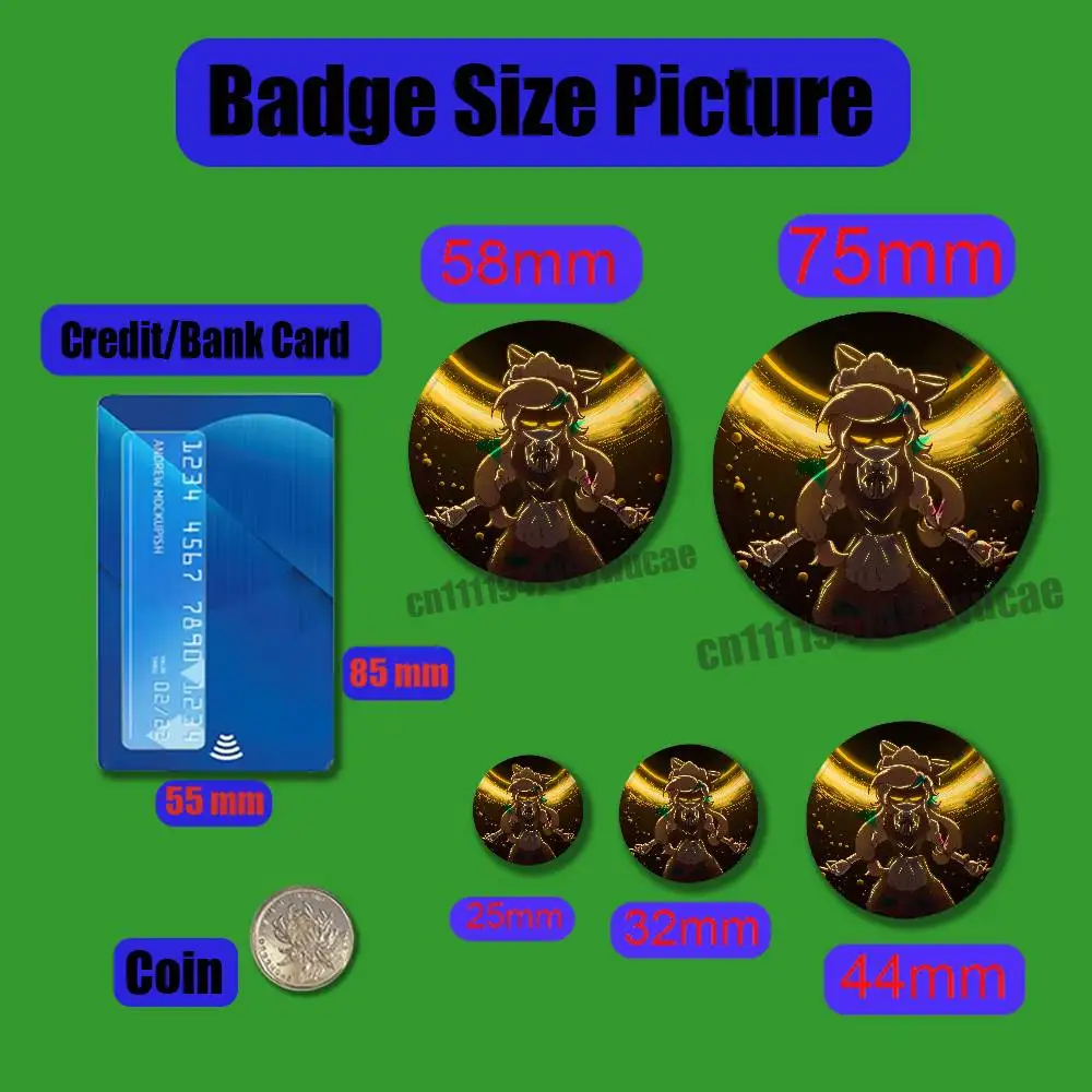For M-Murder Drones Serial Designation N Emblem Case DIY Pin Insignia Badge Round Souvenir Brooch Button Laser Cover