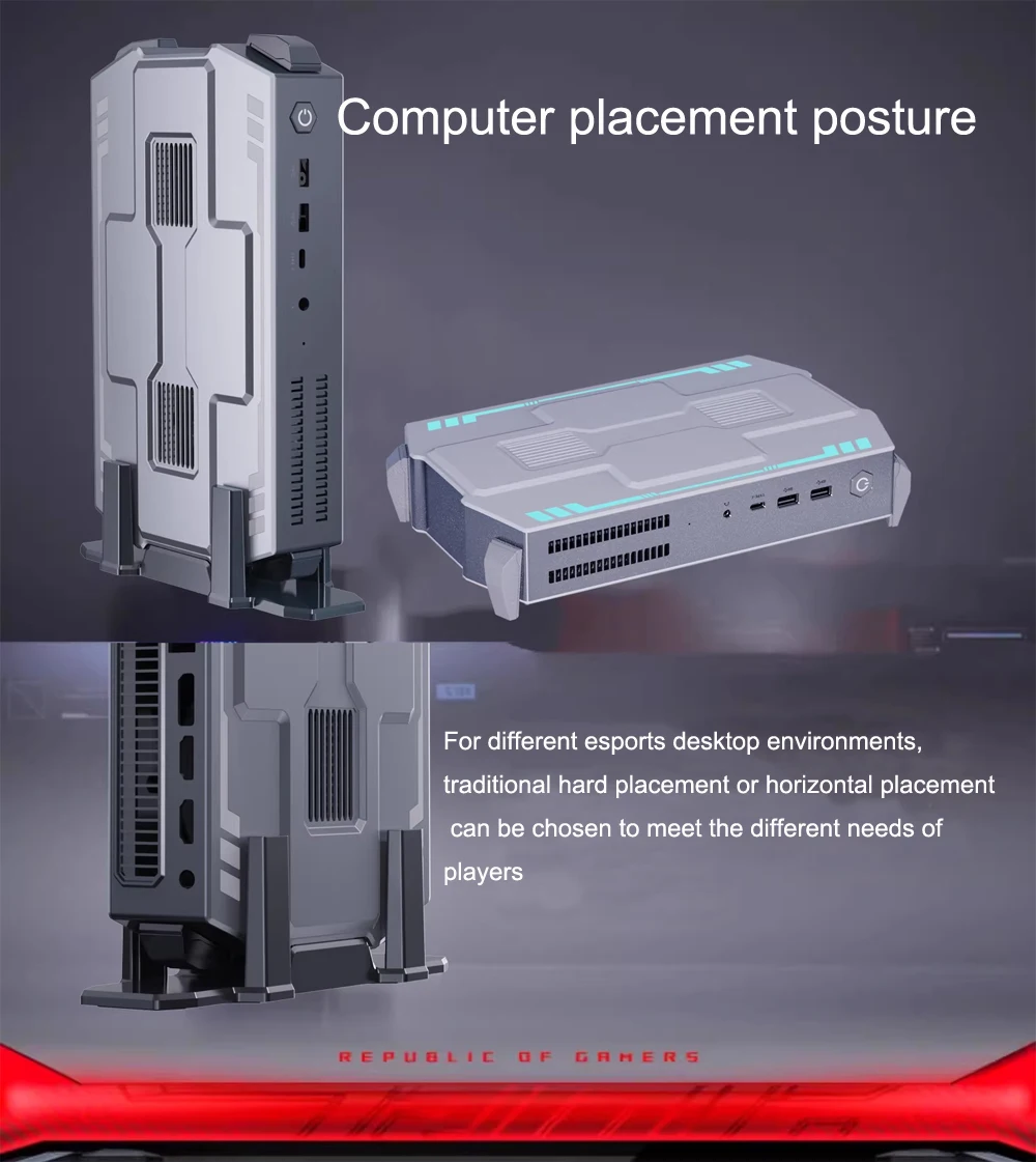 14-Core i9-12900HK 12700H Player Mini PC 2xLAN 2.5G 1.0G 4-screen DP 2xHD Type-C 12G Dedicated Office Desktop Computer Win11
