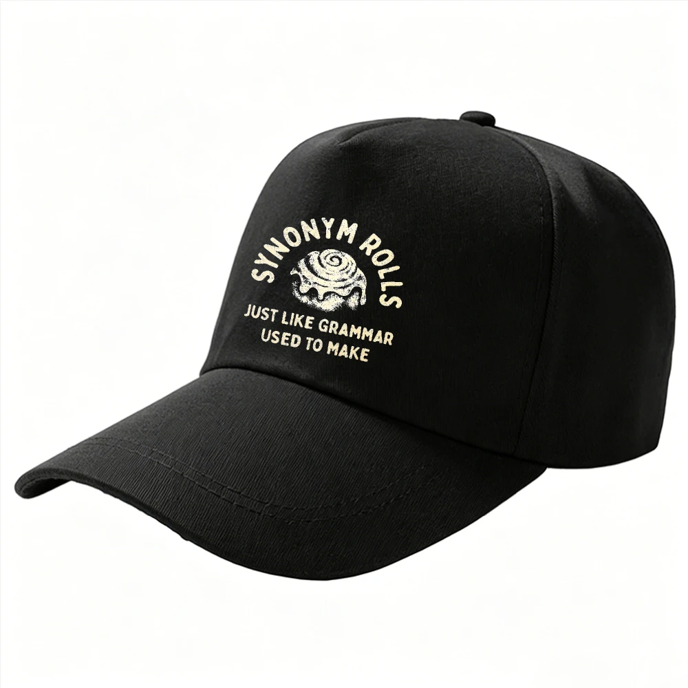 Synonym Rolls Just Like Grammar Used To Make Funny English Teacher Dad Hat Literature Pun Adjustable Teacher Humor Baseball Cap