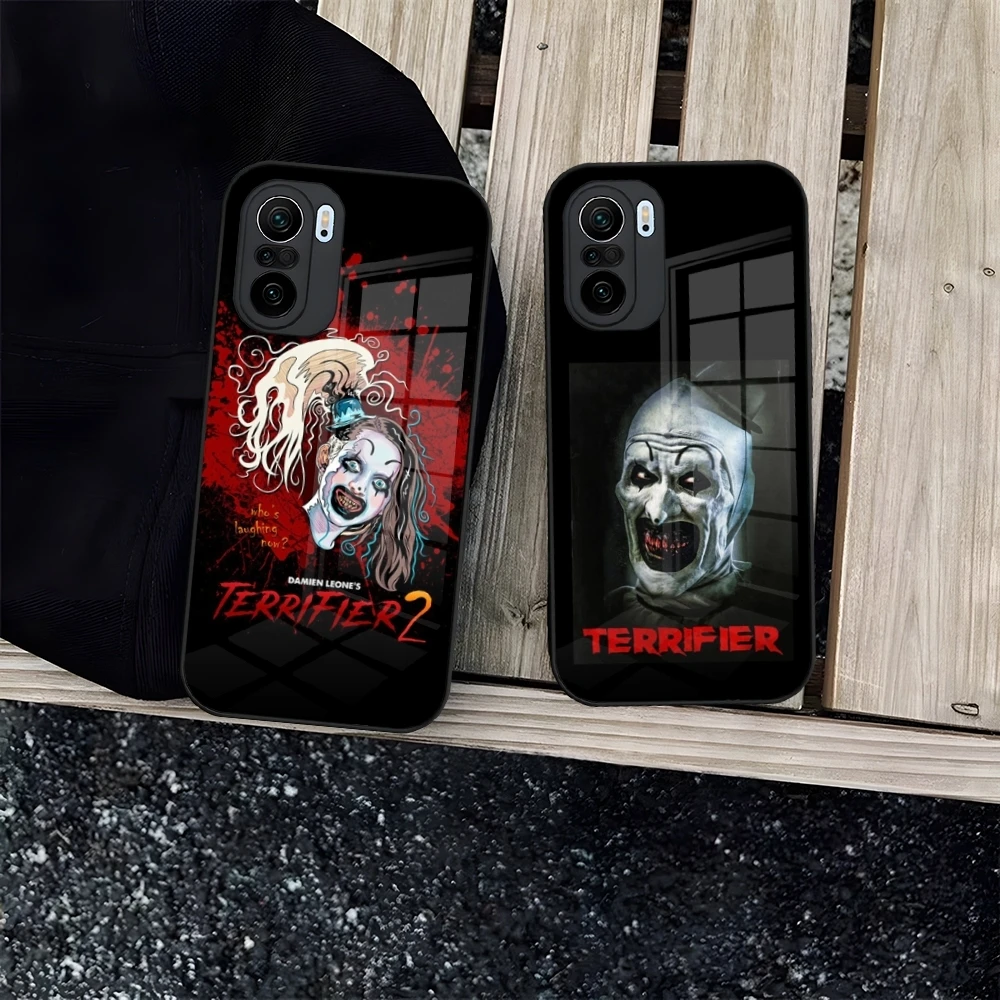 Horror Movie Terrifier Phone Case For Redmi 12c 13c 12 13 Note 13 Pro Plus 11 12 Pro 10 11s 12s Tempered Glass Cover