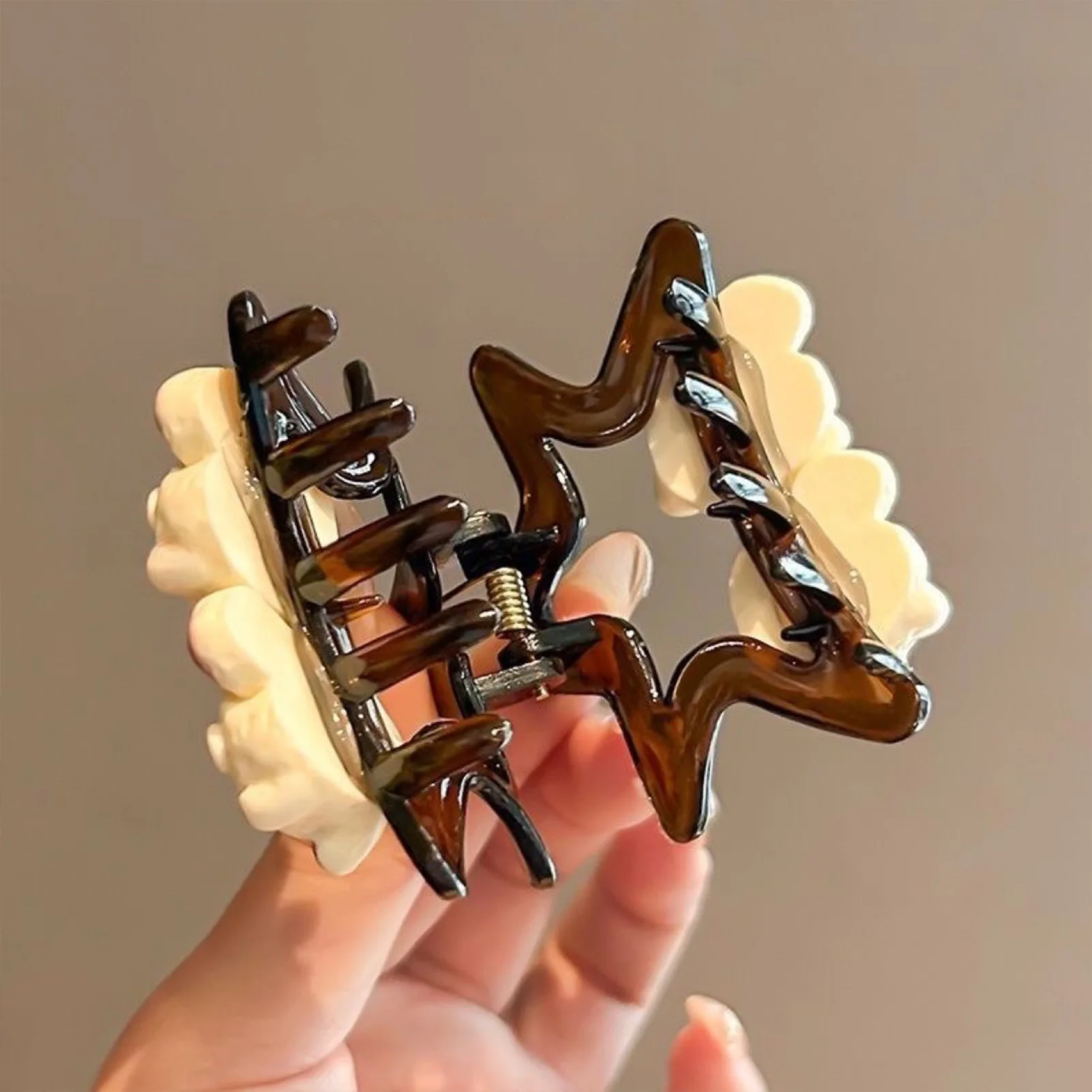 Милые заколки для волос со звездами Y2K, головной убор со звездами и мультяшным котом для длинных вьющихся прямых волос, держатель для хвоста, летние заколки для волос