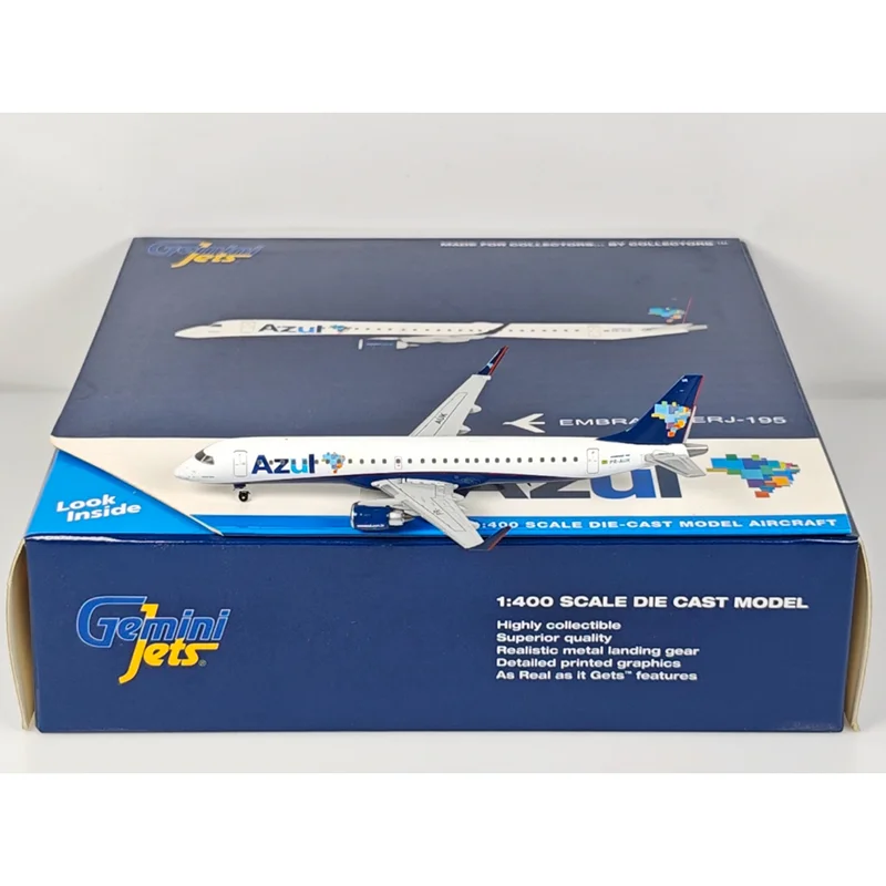 

GeminiJets литой под давлением масштаб 1/400 Azur Airlines EMB-195 PR-AUK сплав модель самолета коллекция декоративные украшения игрушки