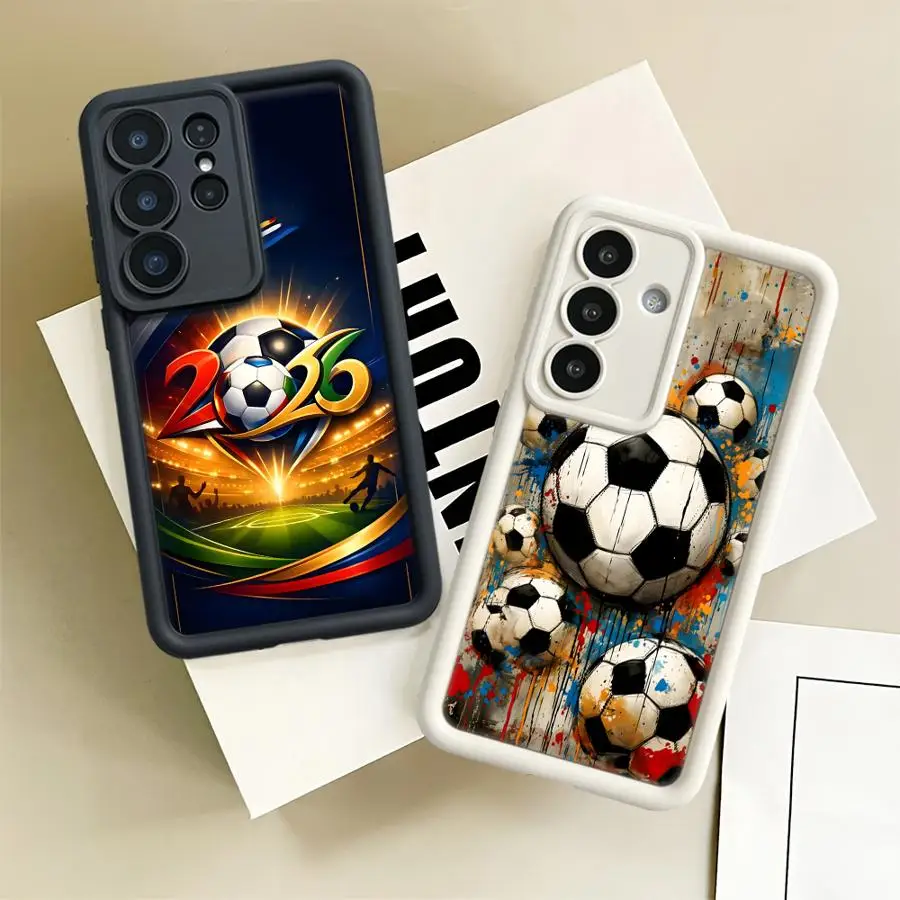 Soccer 2026 Theme Phone Cover Case for Samsung Galaxy S26 Ultra S24 Plus S25 Edge S23 FE S25 S24Ultra S21 S20FE S22