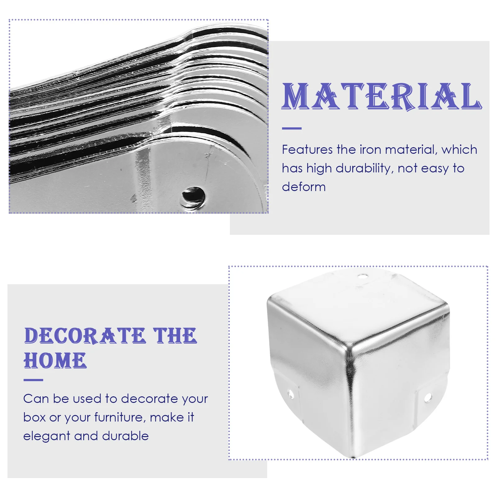 10 قطعة 35 مللي متر ركن حامي لخزانة صندوق خشبي خمر صندوق الحرس حواف الزخرفية يغطي سبيكة زوايا واقية الرجعية السلامة #6