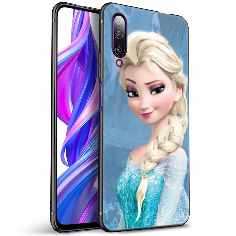 Disney Princess Frozen Elsa Black Case For Huawei NOVA Y90 10 Pro 9Z Y9A Y7A Y5P Y6P Y7P Y8P Y5 Y6 Y7 Y9 Prime 2019 Y6S Y8S Y9S