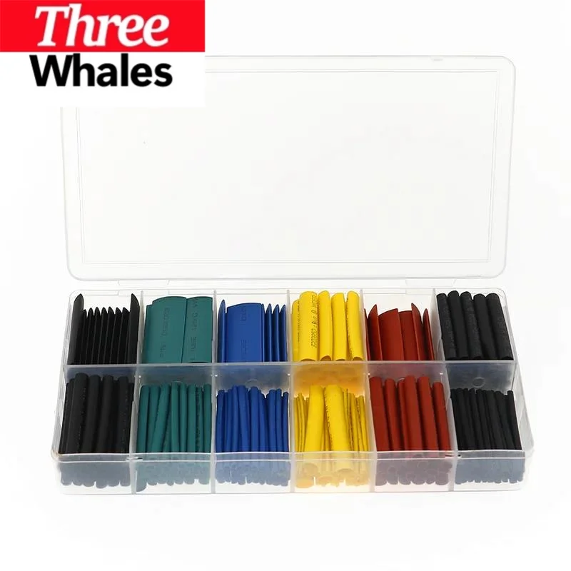 280pcs Heat Shrink Tubing Insulation Shrinkable Tube Assortment Electronic Polyolefin Wire Sleeve Kit