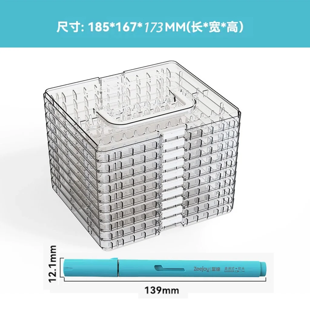 ZEEJOY For Direct Liquid Acrylic Marker Acrylic Storage Cases Large Capacity Pencil Case Art Supplies School Supplies Stationery image 3