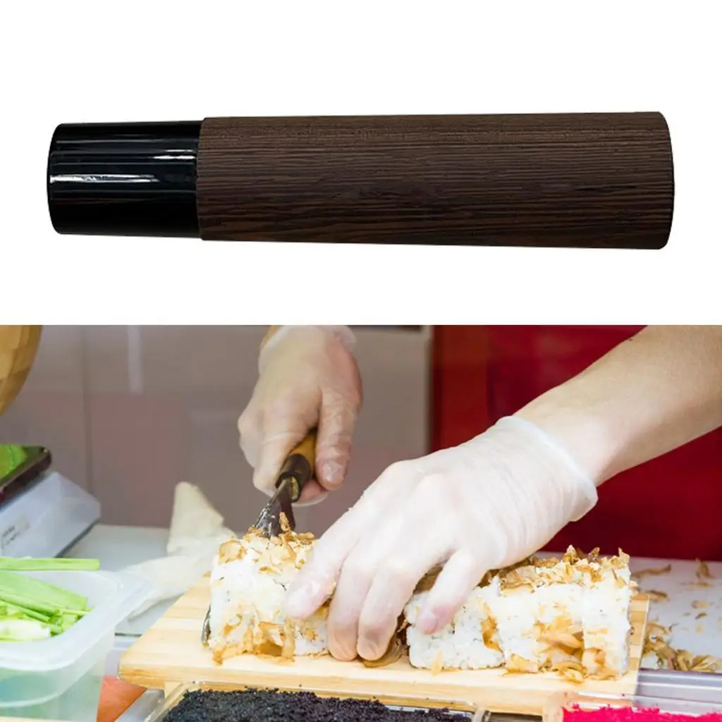 Kitchen Knife Handle Wood Repair Handle Replacement DIY Cutter Grip for Knife Lovers Japanese Kitchen Utensils