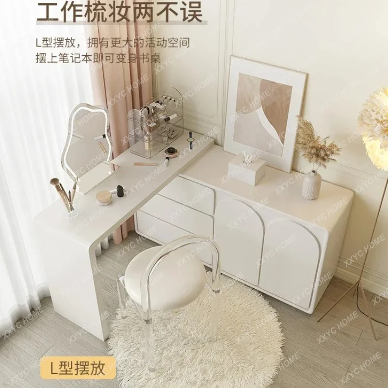 XXGirls Dressing Makeup Vanity Table Vanity Table Stand Bedroom Desk Vanity Table Drawer Storage Coiffeuse De Chambre Furniture