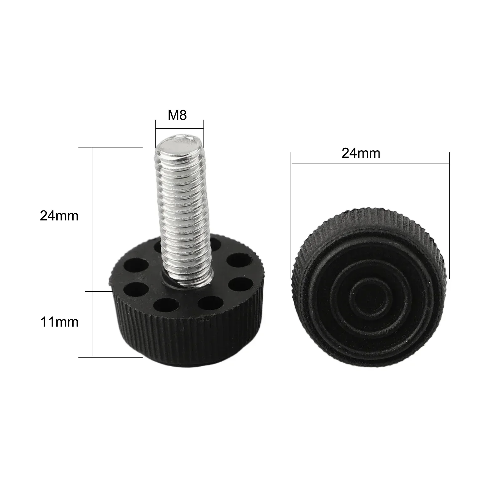 Adjustable Height Foot  Plastic Base 10 Pack Screw In Furniture Cups  Adjustable Height Shelf Foot Mat Chair Feet Protector