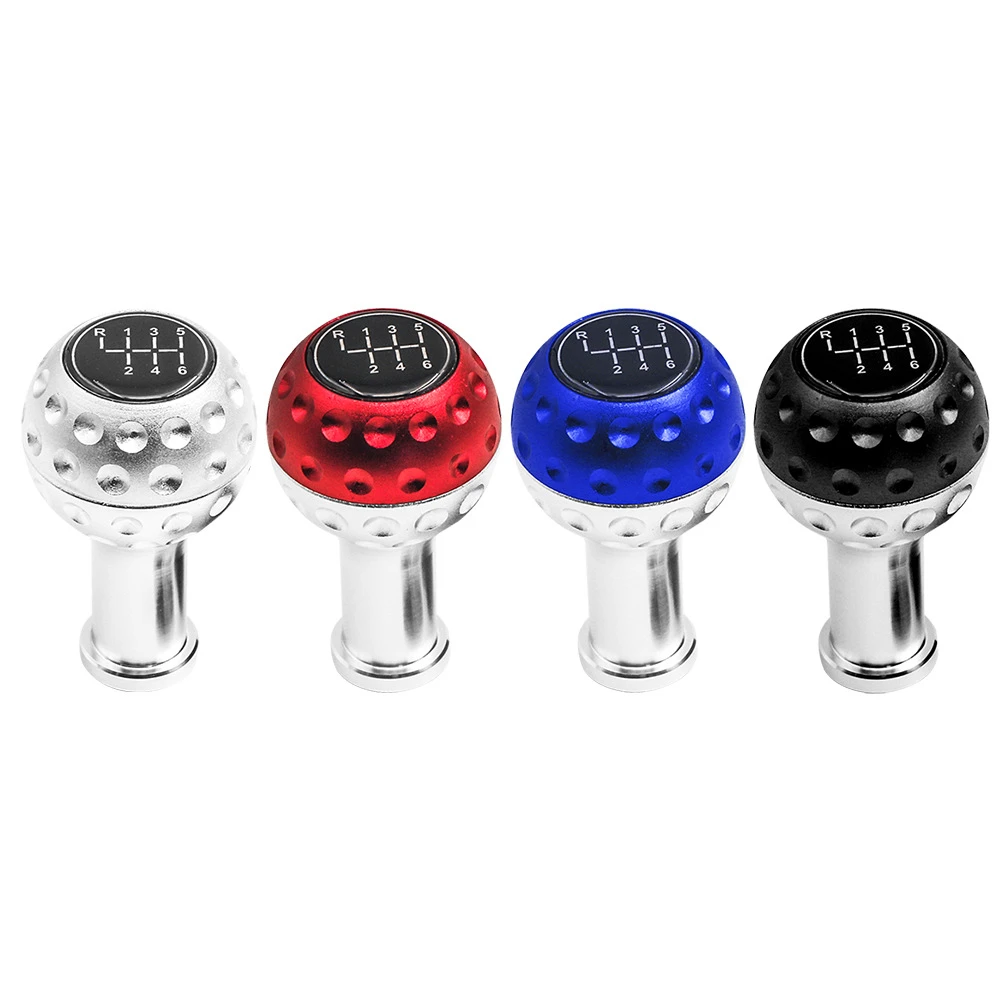 Universal Aluminum 4 color 5&6 Speed Shift Knob Car Gear Shift Lever with 8/10/12mm Adapters For Anniversary VW GTI Jetta Golf