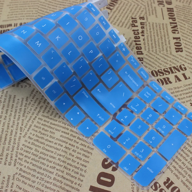 New Ultra Thin Soft Silicone Gel Keyboard Protector Cover Skin for HP NEWES Pavilion 15 Omen 15-ax008ns (2015 2016 VERSION)
