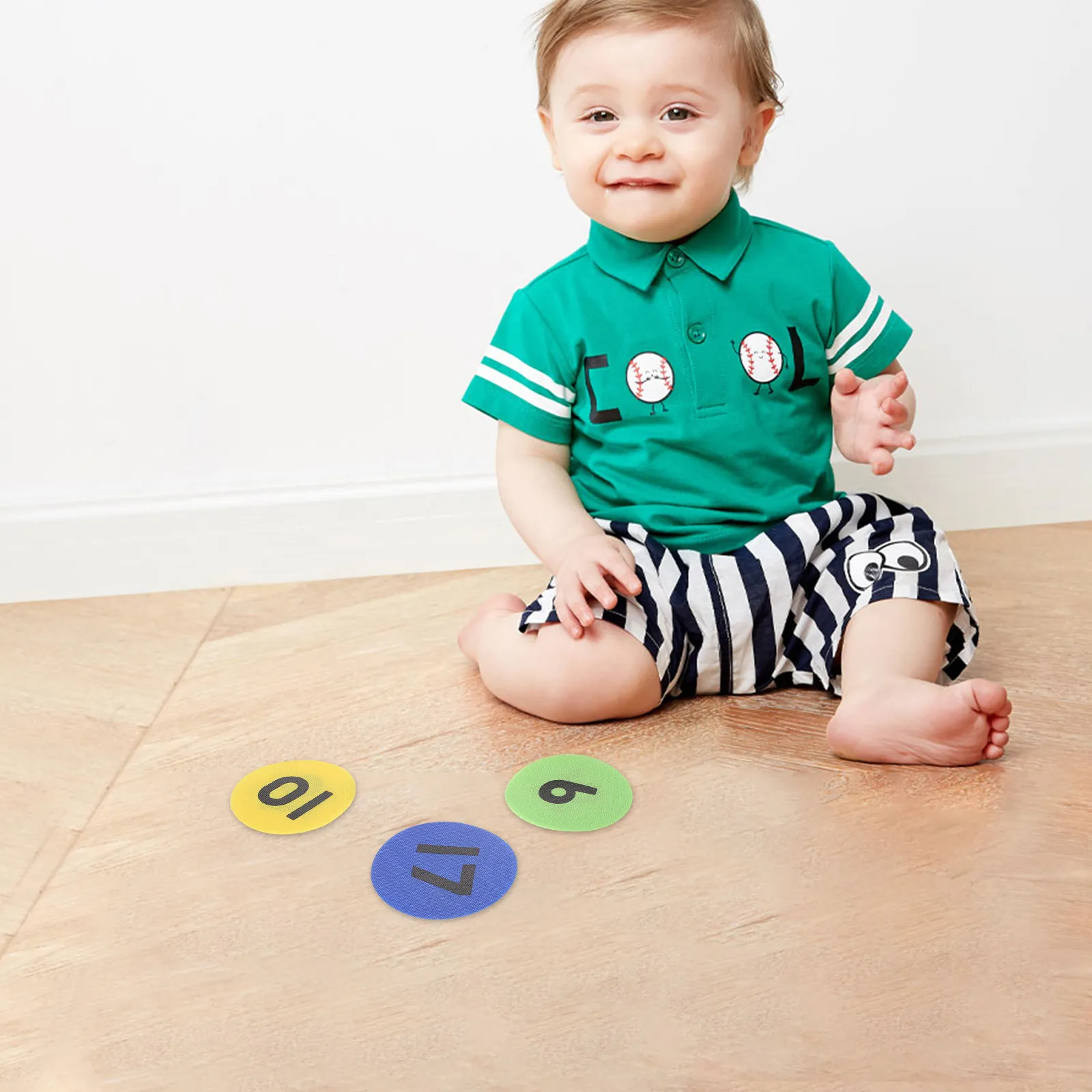 36Sheets Colored Round Magic Floor Tag Creative Carpet Sticker for Classroom Activity Game Floor Marker Exercise