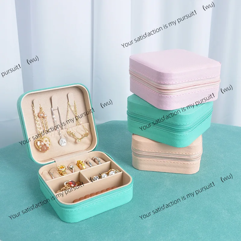 Jewelry Box Storage Box Portable Stud Earrings Hand Jewelry Necklace Ring Small Delicate Mini New Box