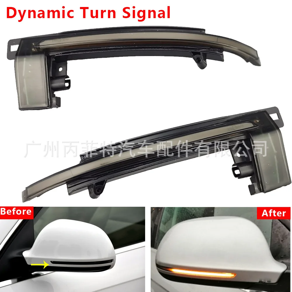 

2pcs For Audi A4 A5 B8 RS5 RS3 A3 8P S5 RS4 A6 Q3 A8 Mirror Signal Lights