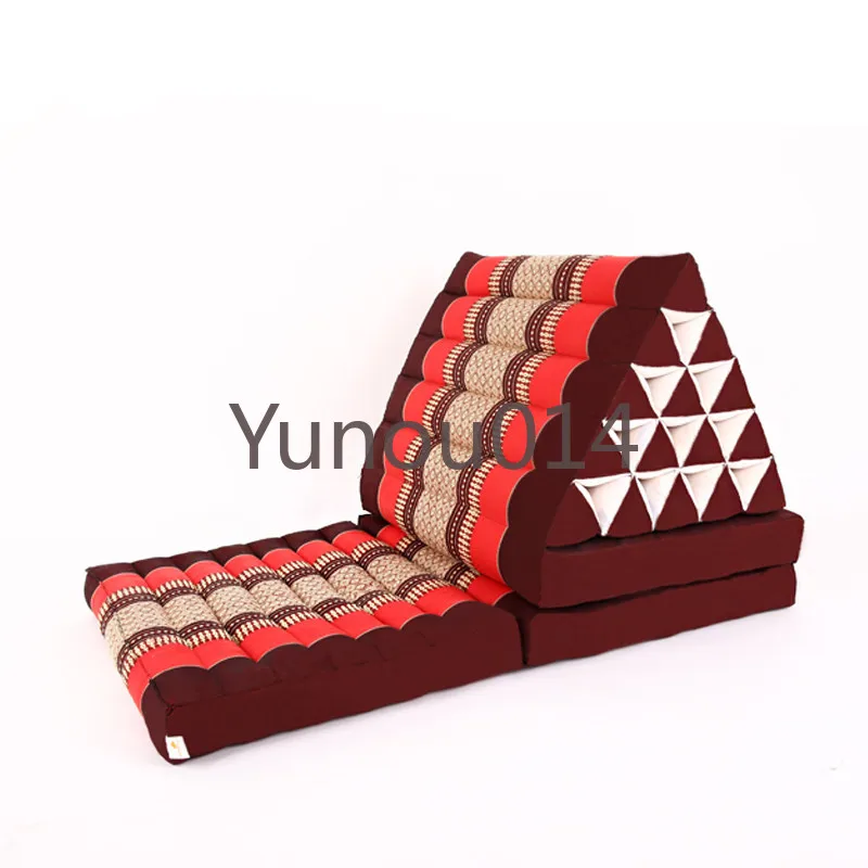 Foldable Triangle Thai Cushion,  Floor Folding Chaise Lounger, Daybed Sleeper for Living Room and Outdoor, 18