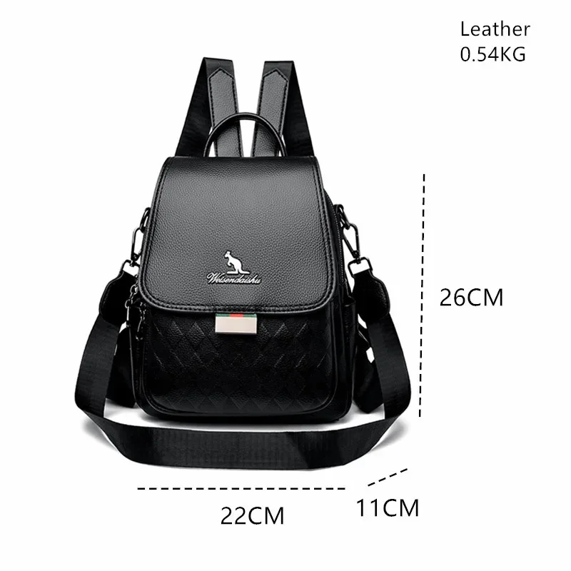 New Luxury Brand Fashion Women\'s Backpack High Quality Leather Fashion Women\'s Bag High Capacity Travel Women\'s Backpack Handbag