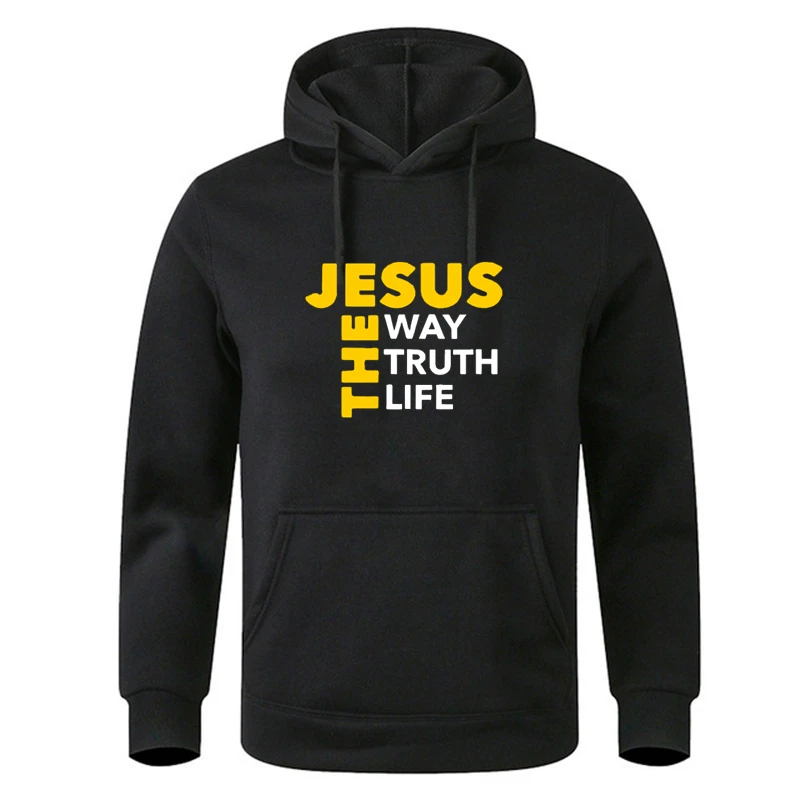 

Harajuku Aesthetic Christian Jesus Church Hoodie Bible Verse Hooded Men's Women Vintage Sweatshirts Streetwear Y2K