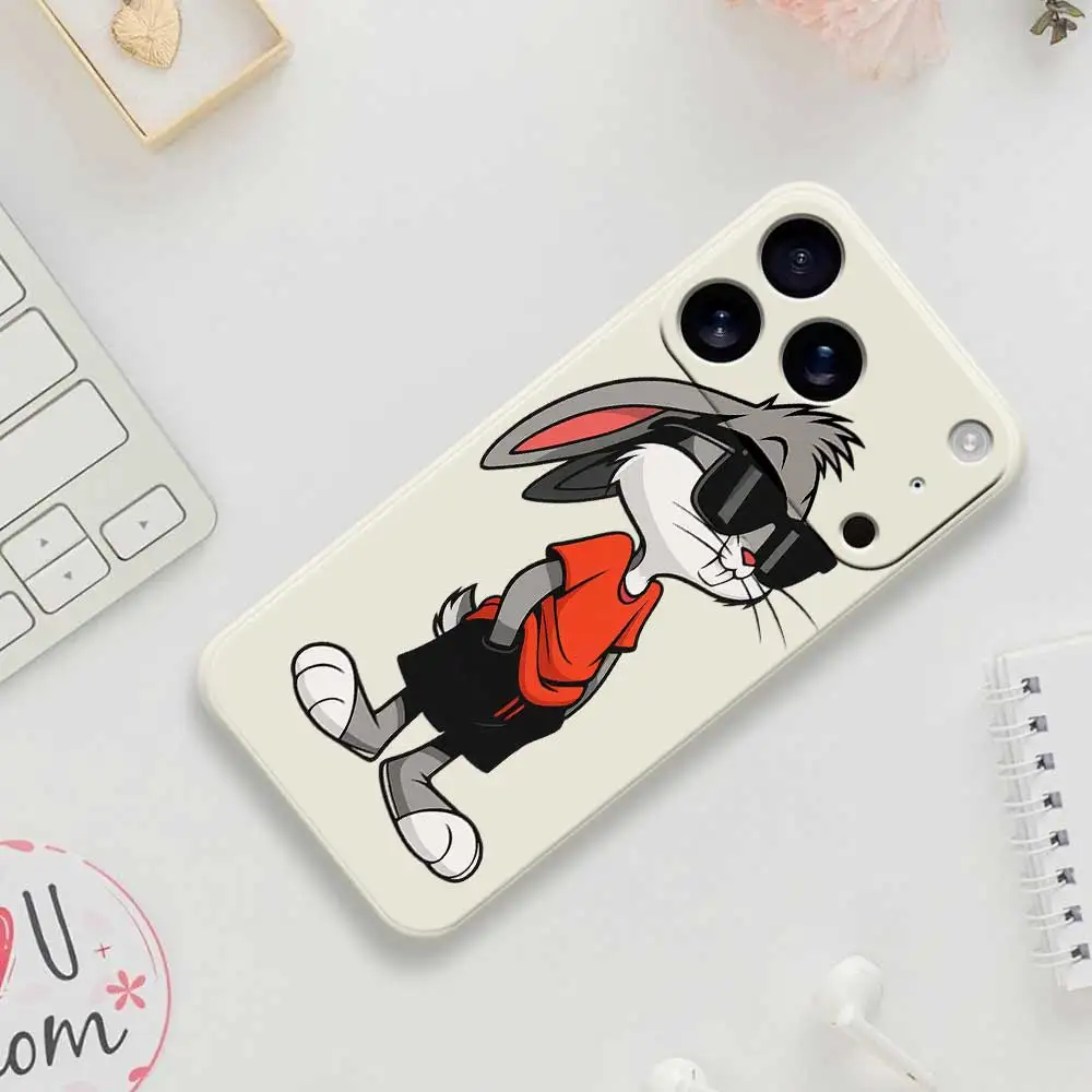 Cool Rabbit Phone Case For iPhone 17 Pro Max 17 Air 16 15 14 13 12 11 Pro Max XS Max 7 8 Plus 16e 16 15 Plus TPU Cover Coque