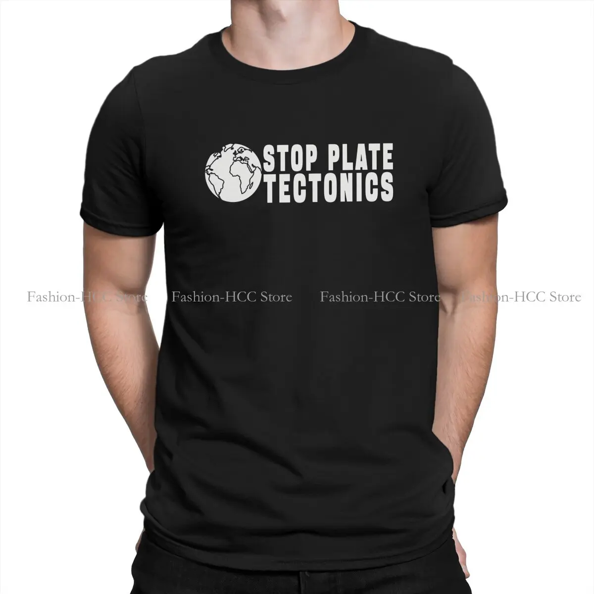 STOP PLATE TECTONICS GIFT Fashion Polyester TShirts Environmental Protection and Technology Male Graphic Tops T Shirt O Neck