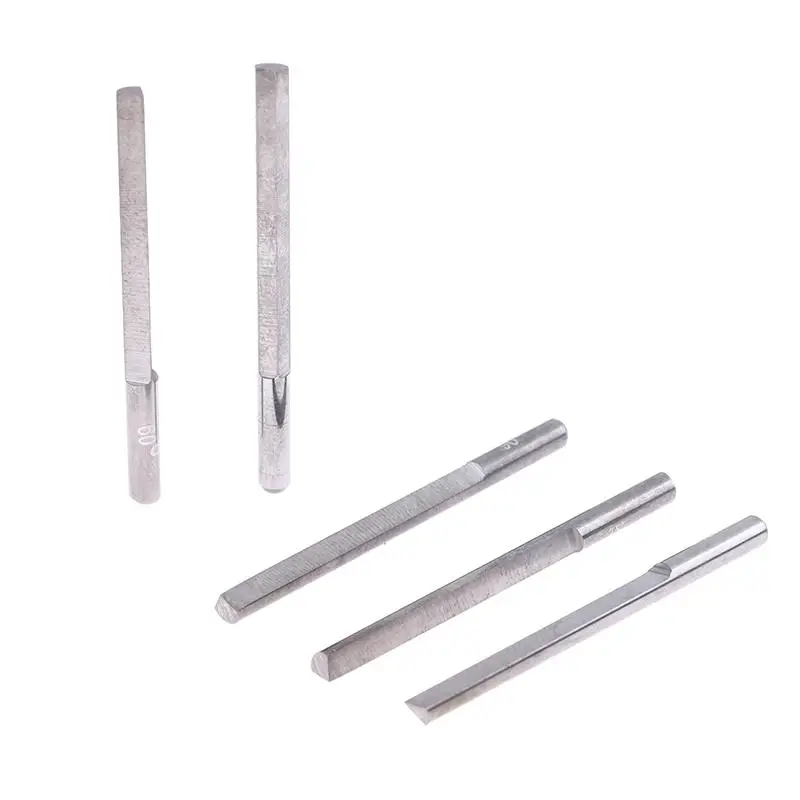 Tungsten Steel Angle Cutter Engraving Knives Jewelry Pneumatic Graver Accessories Spatula Triangle Metal Blades DIY Making Tools