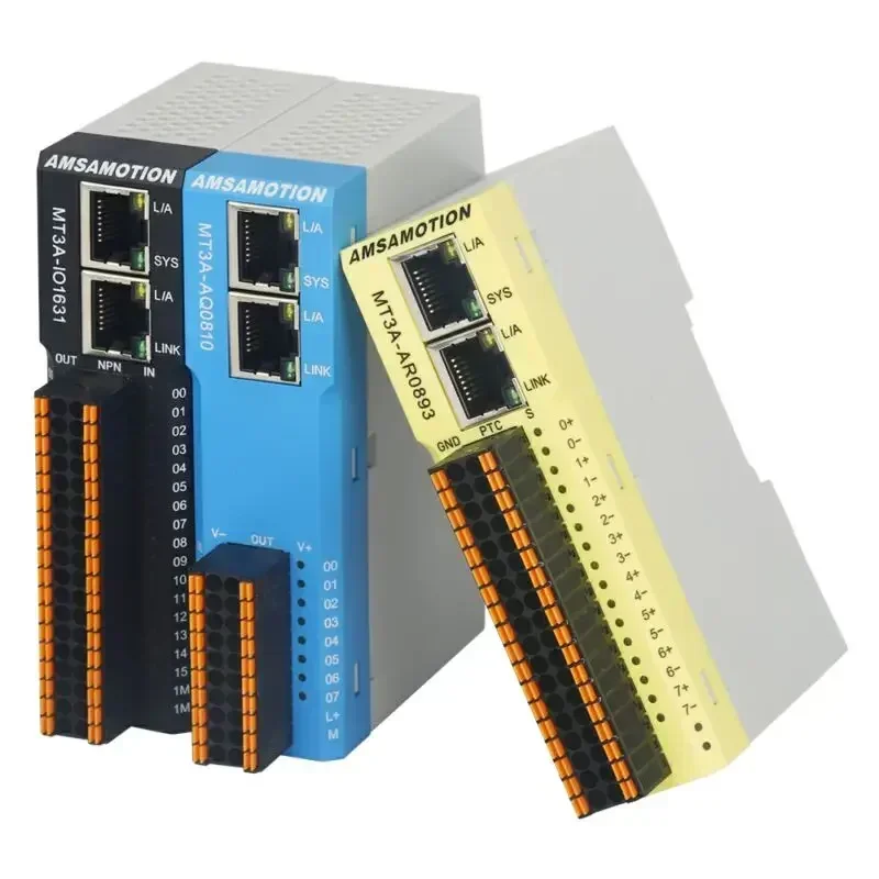 Module d'E/S à distance intégré MODBUS TCP, température numérique et analogique, série MT3A