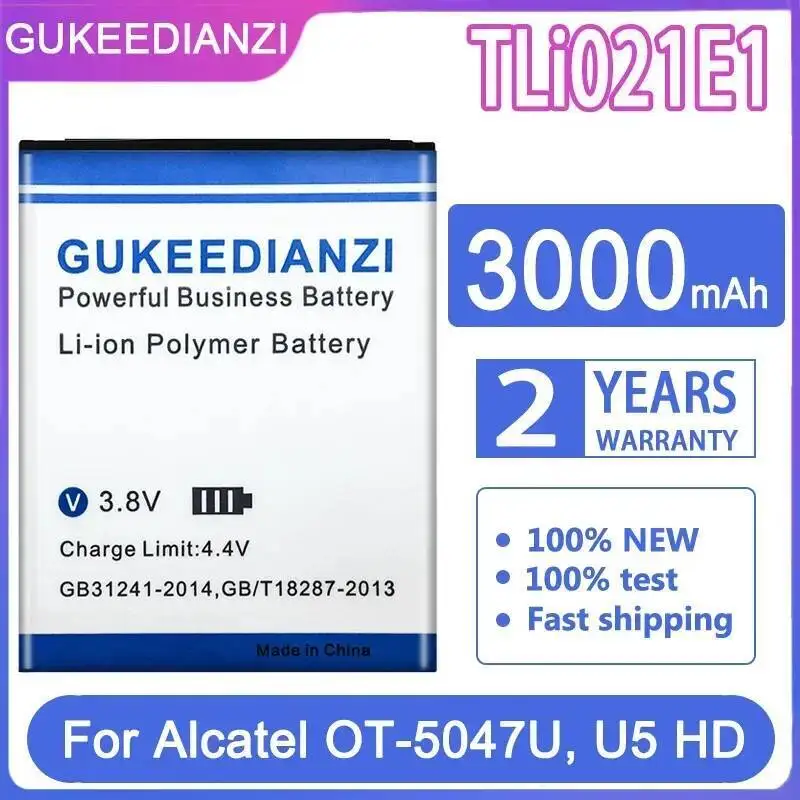 

Для Alcatel OT-5047U U5 HD CAB2150008C1 Tli021e1 хорошая низкотемпературная батарея для мобильного телефона 3000 мАч